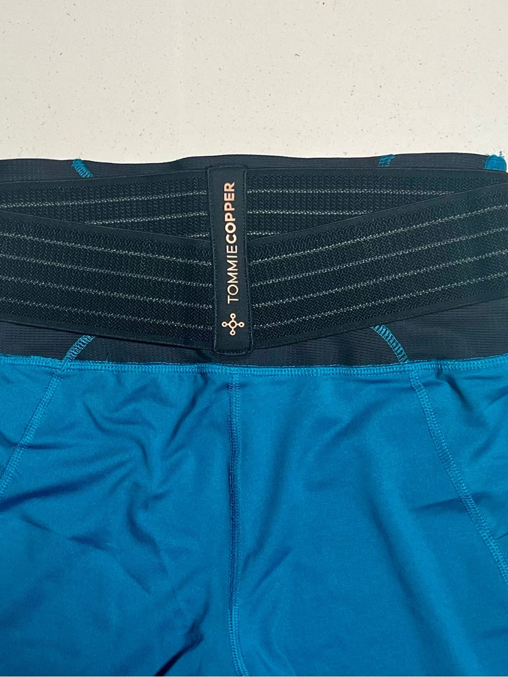 TOMMIE COPPER Back Support Women's Blue Compression Leggings